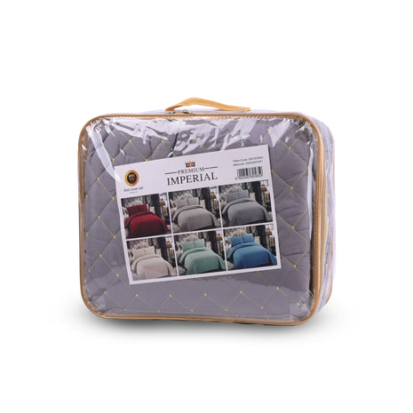 Al Shabib Imperial Premium Bed Cover Set 3 Piece King Size 220 x 240 cm Model IM5859 Qatar