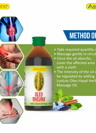 Al Shabib OLEO RHEUMA Herbal Liniment Oil 100ML (Model OLEO100ML) Qatar