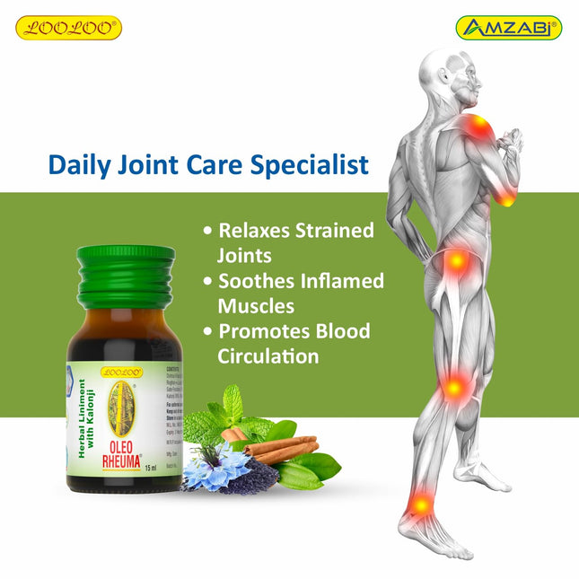Al Shabib OLEO RHEUMA Herbal Liniment Oil 15ML (Model OLEO15ML) Qatar