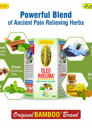 Al Shabib OLEO RHEUMA Herbal Liniment Oil 15ML (Model OLEO15ML) Qatar