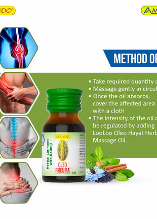 Al Shabib OLEO RHEUMA Herbal Liniment Oil 15ML (Model OLEO15ML) Qatar