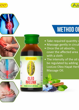 Al Shabib OLEO RHEUMA Herbal Liniment Oil 50ML (Model OLEO50ML) Qatar