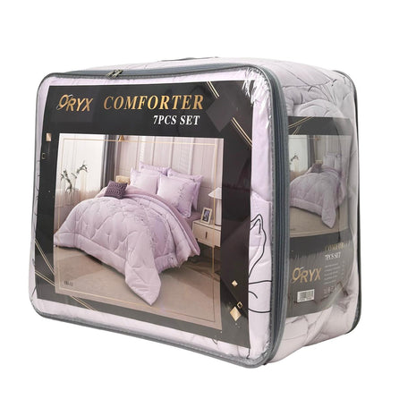 Al Shabib Oryx Comforter Set 7 Piece 260 x 240 cm Model OR6930 Qatar