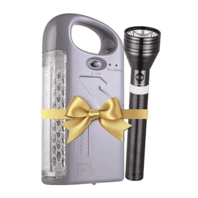 Al Shabib Rechargeable Emergency Light + Search Light Combo – HT9764 Qatar