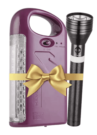 Al Shabib Rechargeable Emergency Light + Search Light Combo – HT9764 Qatar