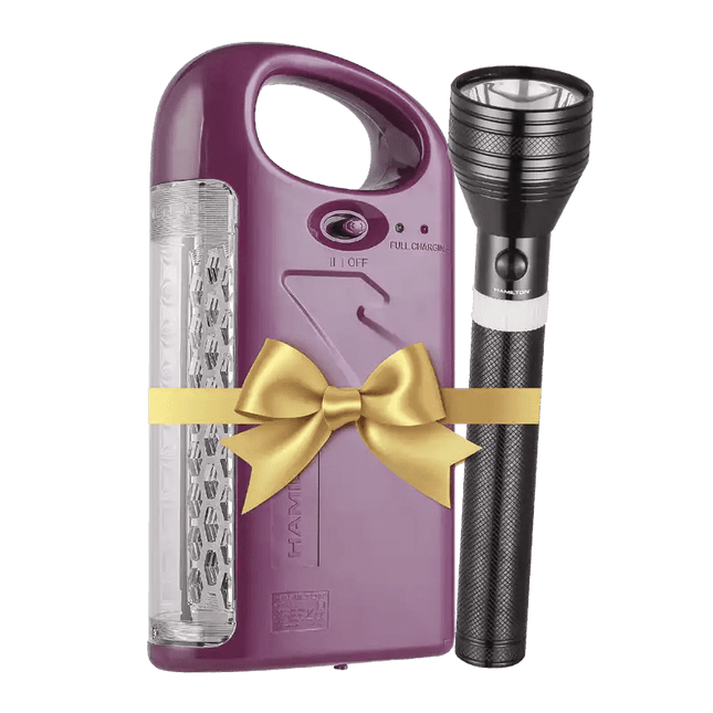 Al Shabib Rechargeable Emergency Light + Search Light Combo – HT9764 Qatar