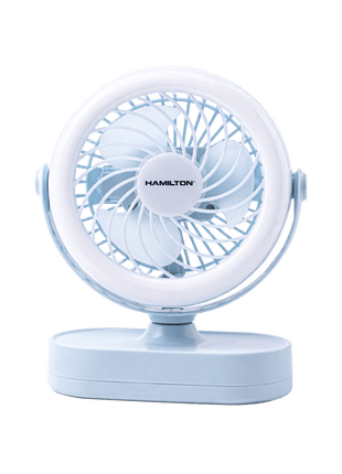 Al Shabib Rechargeable Portable Fan & Led Light 4″ – HT7084 Qatar