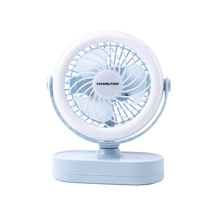Al Shabib Rechargeable Portable Fan & Led Light 4″ – HT7084 Qatar