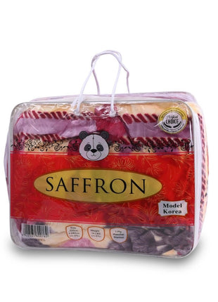 Al Shabib Saffron 1 Ply Double Blanket 14 lbs 220 x 240 cm Model SAF014 Qatar
