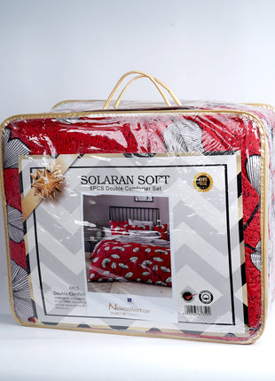 Al Shabib Solaran Soft Double Comforter Set 6 Piece Model SOS6PC Qatar