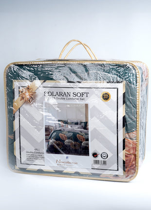 Al Shabib Solaran Soft Double Comforter Set 6 Piece Model SOS6PC Qatar