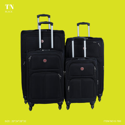 TN Soft Trolley Bag Set 4 Piece 4 Wheel Model TN4D