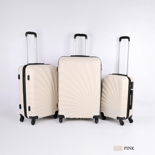 ABS Hard Trolley Bag Set 3 Piece Model ABS3D