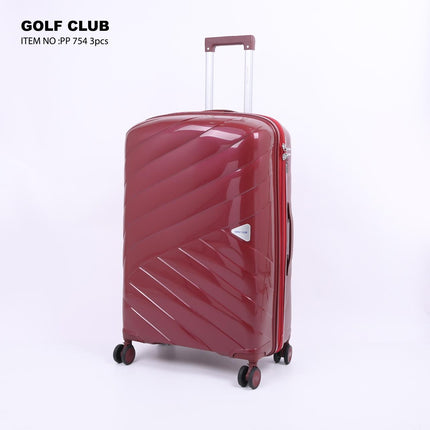Golf Club Hard PP Trolley Bag Set 3 Piece Model GLC3D
