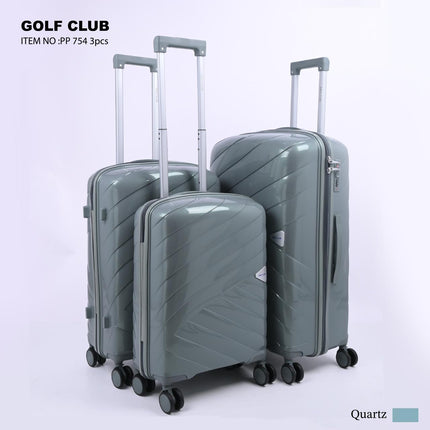 Golf Club Hard PP Trolley Bag Set 3 Piece Model GLC3D