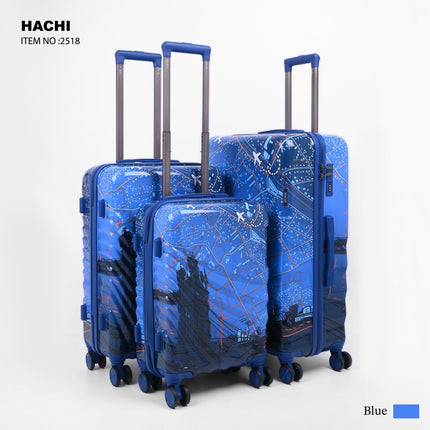 Hachi PC Trolley Bag Set 3 Piece Model HAC3D
