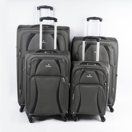 Dollar 4 Wheel Soft Trolley Bag Set 4 Piece Model DOL4W