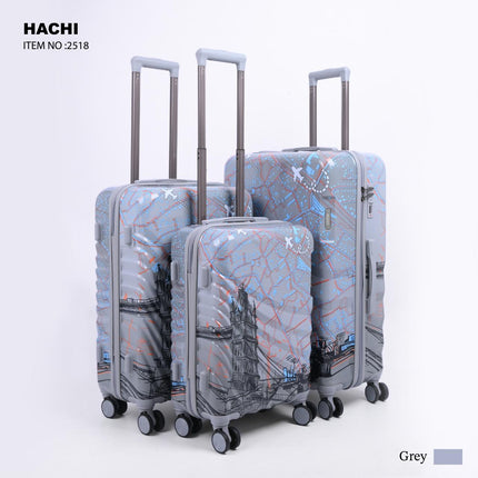 Hachi PC Trolley Bag Set 3 Piece Model HAC3D
