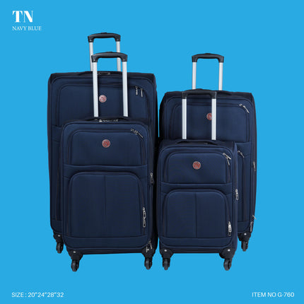 TN Soft Trolley Bag Set 4 Piece 4 Wheel Model TN4D