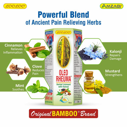 OLEO RHEUMA Herbal Liniment Oil 100ML (Model OLEO100ML)