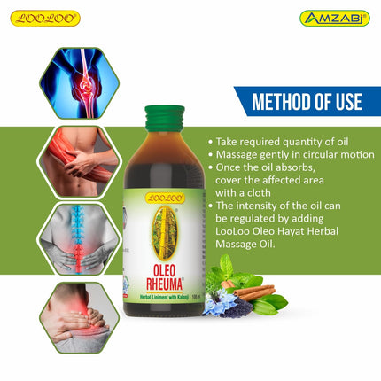 OLEO RHEUMA Herbal Liniment Oil 100ML (Model OLEO100ML)