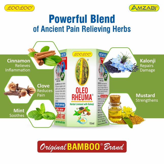 OLEO RHEUMA Herbal Liniment Oil 15ML (Model OLEO15ML)