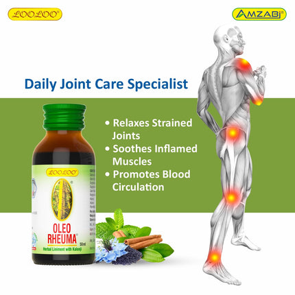 OLEO RHEUMA Herbal Liniment Oil 50ML (Model OLEO50ML)