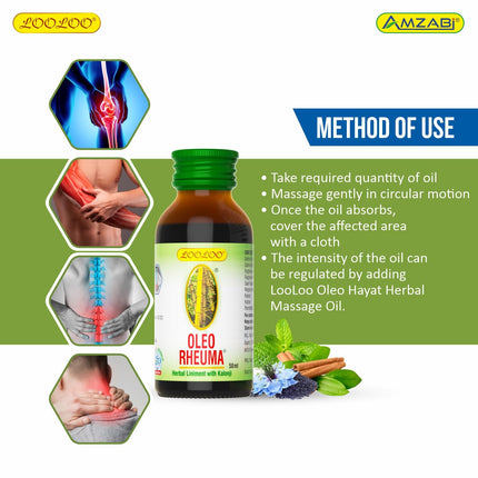OLEO RHEUMA Herbal Liniment Oil 50ML (Model OLEO50ML)