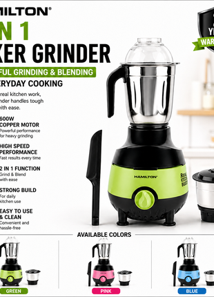 Hamilton Reva Mixer Grinder 2-in-1 HT3398