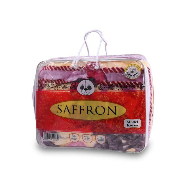 Saffron 1 Ply Double Blanket 14 lbs 220 x 240 cm Model SAF014